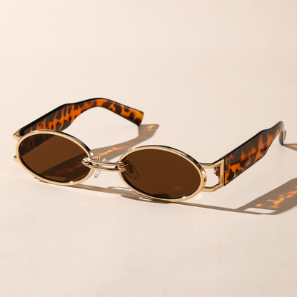 Variant image for Retro Gouden Zonnebril Dames UV400-3