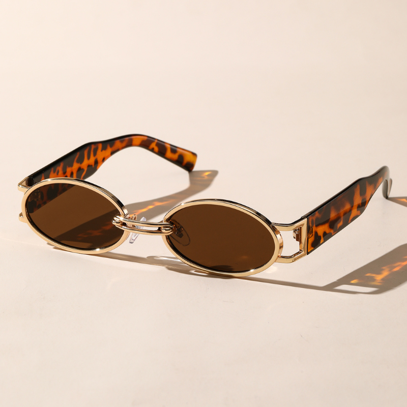 Retro Gouden Zonnebril Dames UV400-5