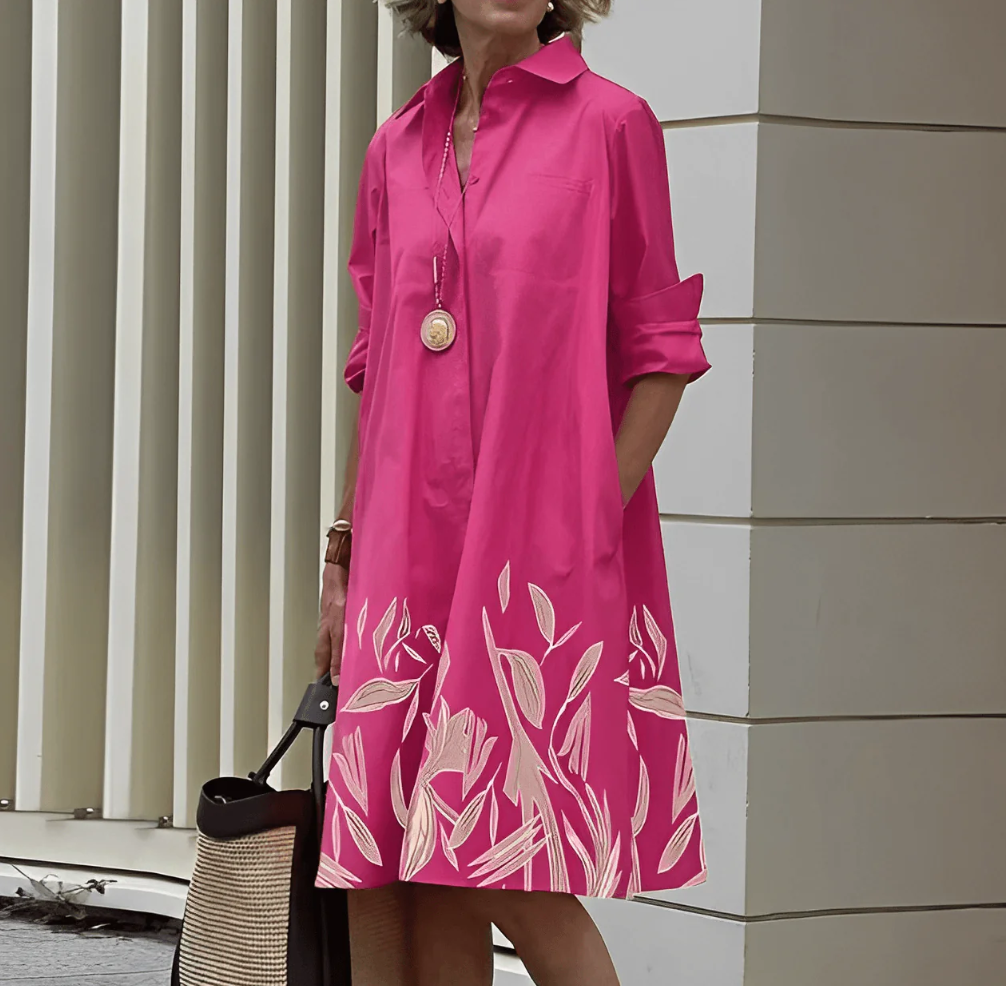 Variant image for Shirt Blouse Jurk | Jurken Dames voor Werk en Vrije Tijd | Anna-49