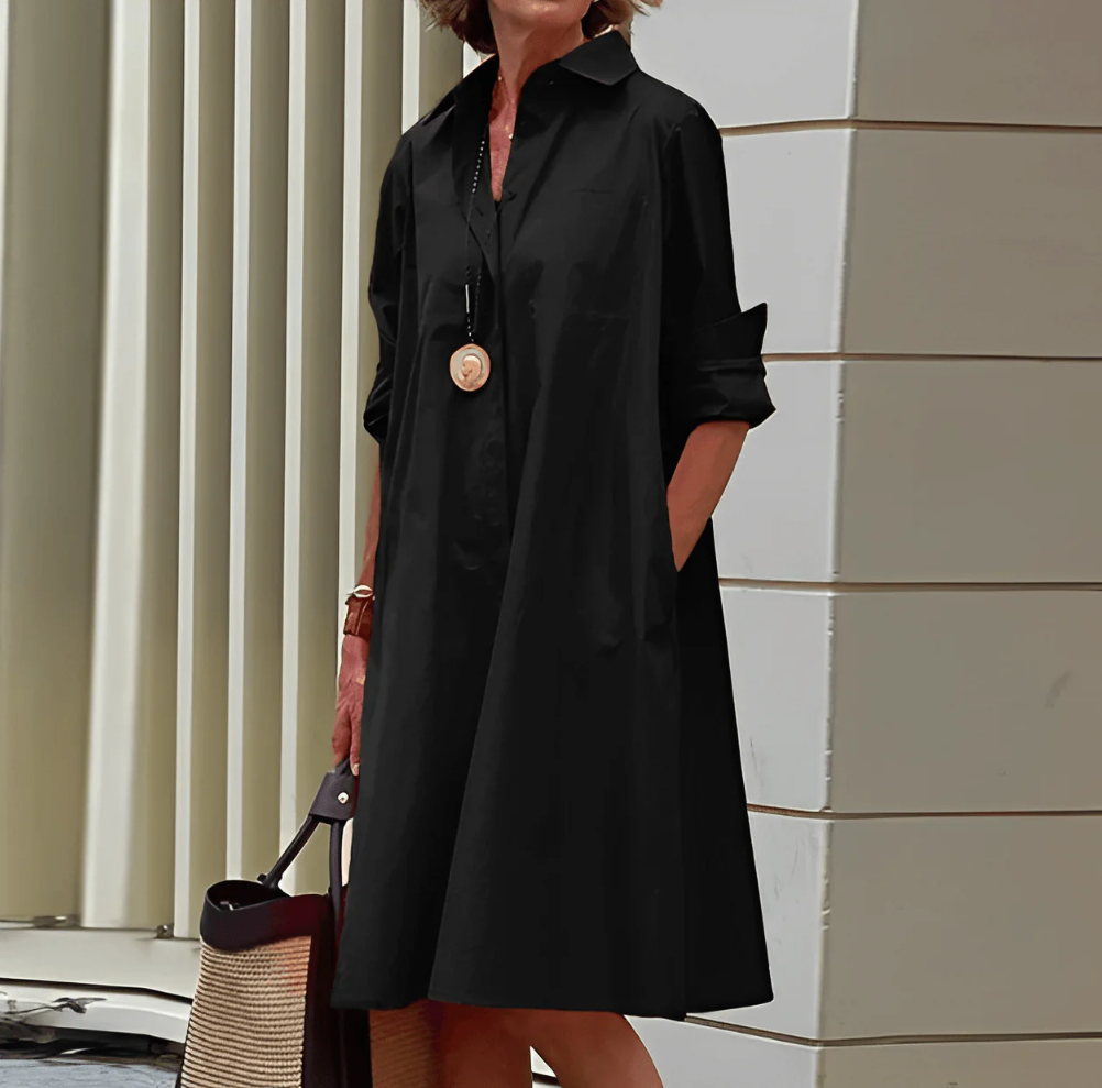 Variant image for Shirt Blouse Jurk | Jurken Dames voor Werk en Vrije Tijd | Anna-9
