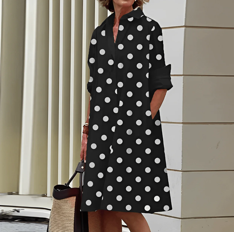 Variant image for Shirt Blouse Jurk | Jurken Dames voor Werk en Vrije Tijd | Anna-41