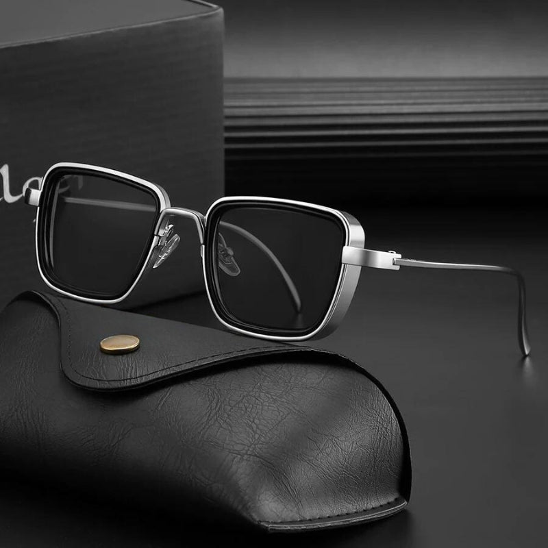 Heren Zonnebril – Uniek Design – Polarized Vision – Steampunk Elementen

