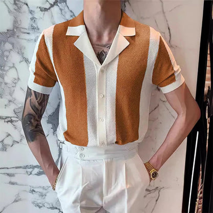 Variant image for Stijlvol Gebreid Heren Shirt-16