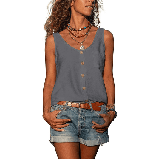 Stijlvolle Tanktop Dames Mouwloos-1