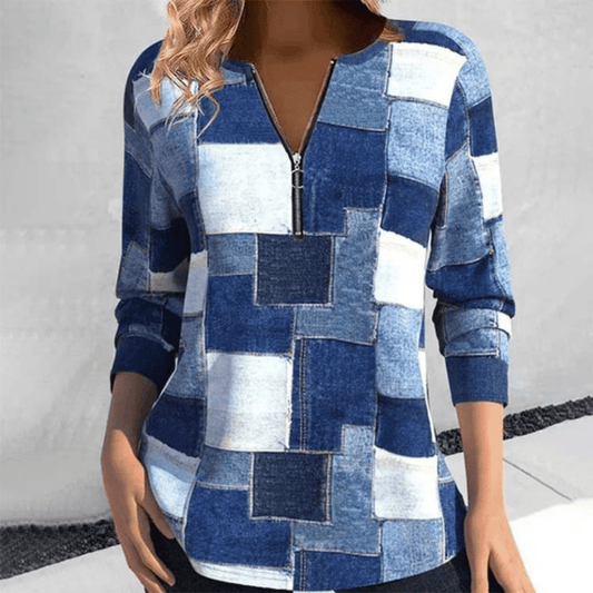 Variant image for Trendy Geometrische Dames Top-1