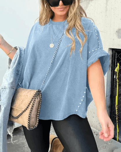 Variant image for Trendy Oversized Shirt Dames-16