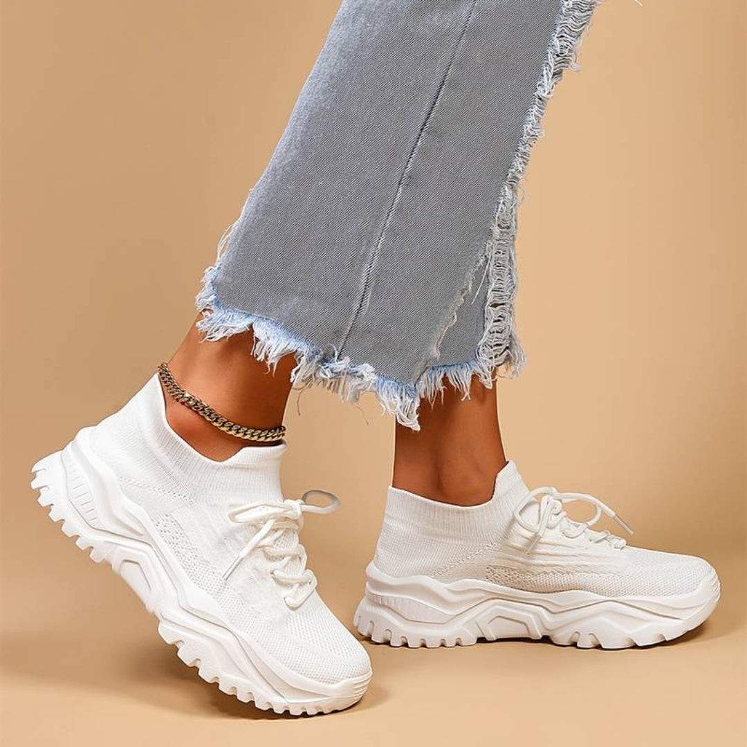 Witte Sneakers Dames Voor Comfort-4