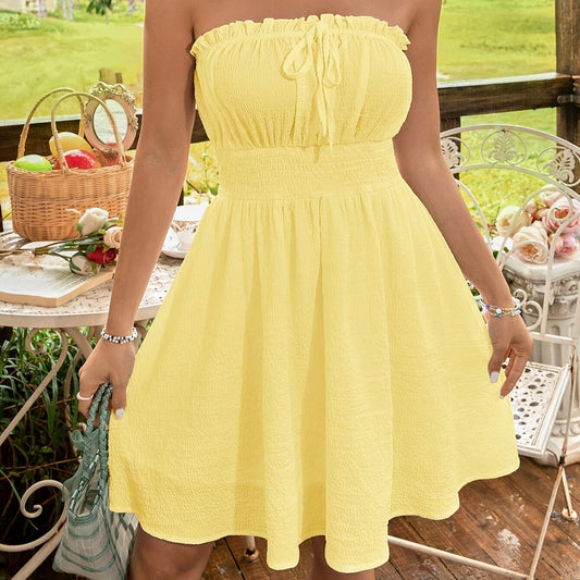 Zomerjurk Dames | Zomerjurken met Ruffle Detail | Olivia-1