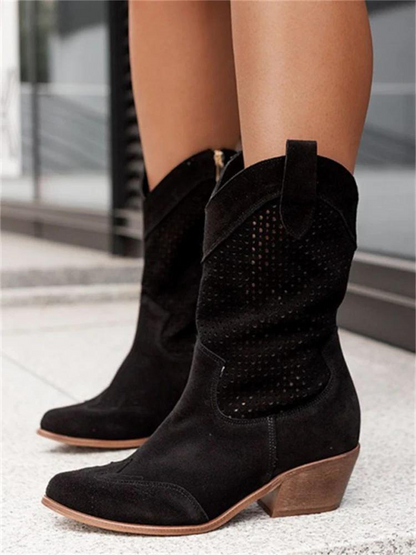 Variant image for Zwarte Cowboylaarzen Dames Comfort-7