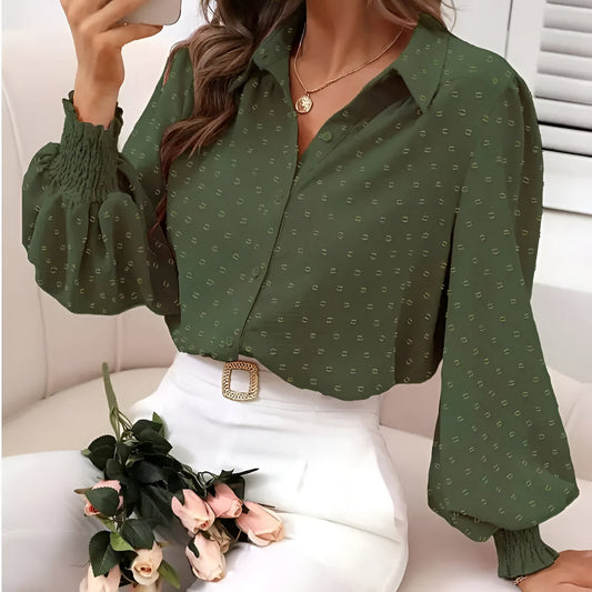 Variant image for Zwarte Dames Blouse Lange Mouw-2