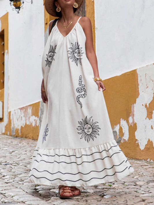 Zwarte Lange Maxi Jurk Dames Zomer-1