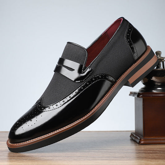 Zwarte Loafers Heren van Echt Leer-1
